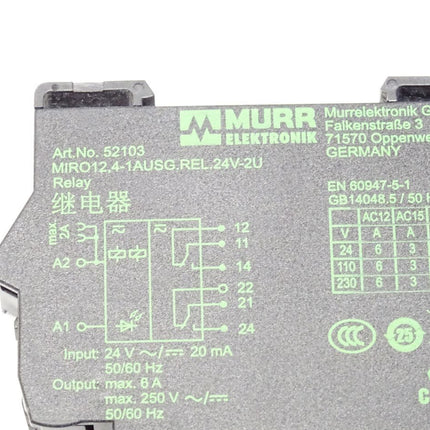 Murr Elektronik 52103 Relais Schaltrelais Relaismodul