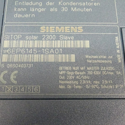 Siemens Sitop solar 2300 Slave 6EP6145-1SA01 / 6EP 6145-1SA01