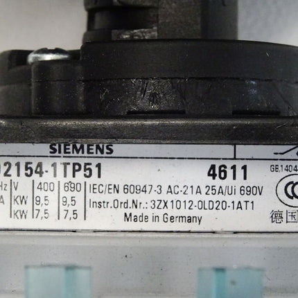 Siemens Lasttrennschalter 3LD2154-1TP51