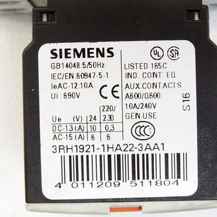 Siemens Sirius 3RT1024-1BB44-3MA0