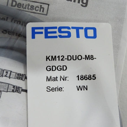 Festo 18685 DUO-Leitung KM12-DUO-M8-GDGD / Neu OVP