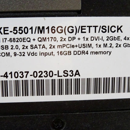 Sick Lüfterloser Embedded Box-PC 1108308 APU0200-04011.006 Adlink MXE-5500 MXE-5501/M16G(G)/ETT/SICK