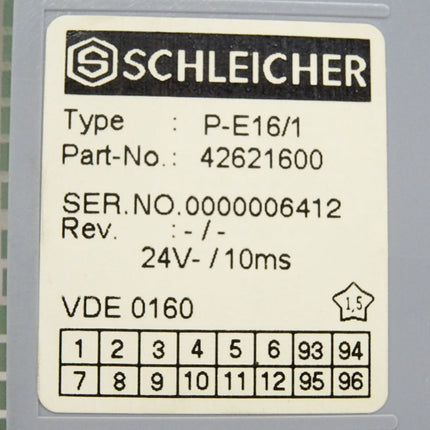 Schleicher Module P-E16/1 42621600 P02V-E16/1