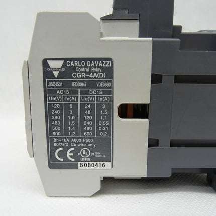 Carlo Gavazzi CGR-4A(D) Kontrollrelais 110V Spule