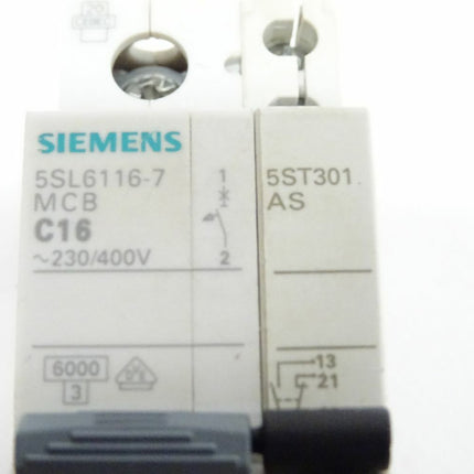 Siemens 5SL6116-7 MCB C16 + 5ST301