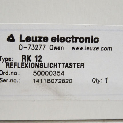 Leuze electronic RK12 Reflexionslichttaster 50000354