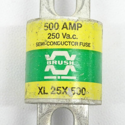 Brush XL 25x 500 Halbleiter 500AMP 250Va.c Semi-Conductor Fuse