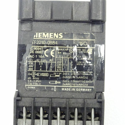 Siemens Schütz 3TX4412-1A + 3TF2010-0BB4 / 3TX4412 - 1A / 3TF 2010-0BB4