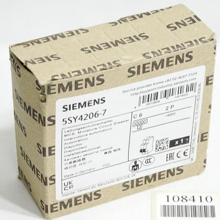 Siemens 5SY4206-7 Leitungsschutzschalter / Neu OVP