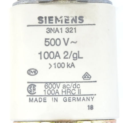 Siemens 3NA1321 500V~ 100A