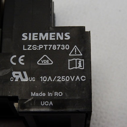 Siemens PT3A5T30 Relais PT370730 mit Sockel PT78730