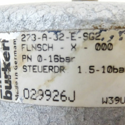 Burkert 273-A-32-E-SG2 FLNSCH-X-000 / PN0-16bar