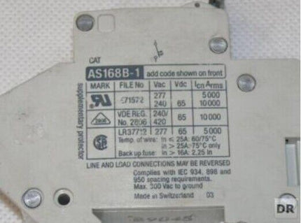 Weber Schurter AS168B-1 G 10 / Schutzschalter