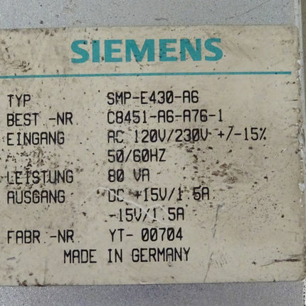 Siemens SMP-E40-A6 / C8451-A6-A76-1