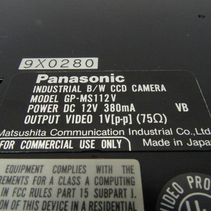 Panasonic / Matsushita GP-MS112V industrielle B/W CCD Kamera Kontrolleinheit 12VDC / 380mA