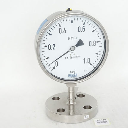 Wika Manometer nach EN 837-1 mit angebautem Druckmittler 0...+1 barg / 9226.01 990.26 / Neu