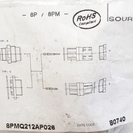 Souriau Connector  8PMQ212AP026 / Neu OVP