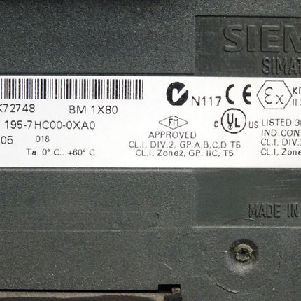 Siemens 6ES7195-7HC00-0XA0 6ES7 185-7HC00-0XA0