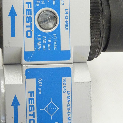 Festo LR-D-MIDI 120517 + LFMA-3/8-D-MIDI 162645 Feinstfilter