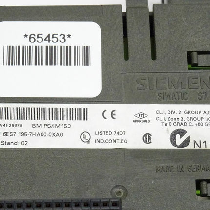 Siemens 6ES7195-7HA00-0XA0 Busmodul 6ES7 195-7HA00-0XA0 E:02