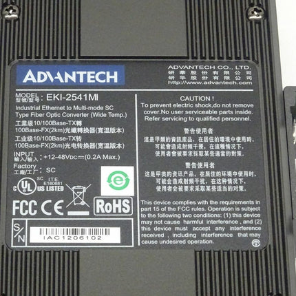 Advantech EKI-2541MI Ethernet to Multimode IA Konverter Advantech EKI-2541 MI NEU-OVP