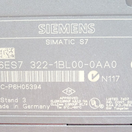 Siemens S7-300 SM322 6ES7322-1BL00-0AA0 6ES7 322-1BL00-0AA0