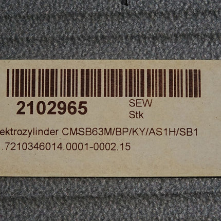 SEW Eurodrive Elektrozylinder CMSB63M/BP/KY/AS1H/SB1 01.7210346014.0002.15 / Neu mit Lagerspuren