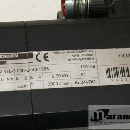 Kollmorgen 6SM 47L-3.000-G-S3-1325 Servo-Motor 3000u/min + Hubachse Modul 142