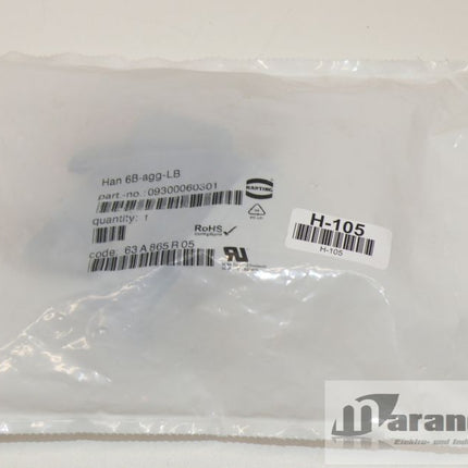 Neu-OVP: Harting Anbaugehäuse  6B-agg-LB / 09300060301 /  09 30 00 60 301