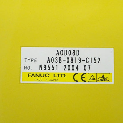 Fanuc AOD08D digitale Ausgabeeinheit A03B-0819-C152 // N9551 2004 07 NEU