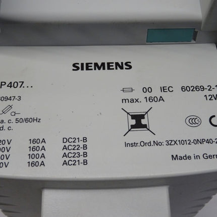 Siemens 3NP4076-1FF01 / E:04 / Sicherungslasttrenner / Neu OVP