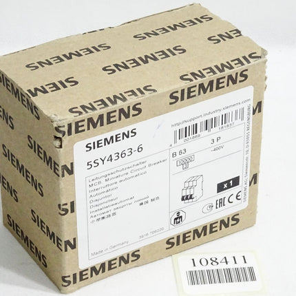 Siemens Leitungsschutzschalter 5SY4363-6 / Neu OVP