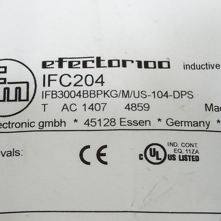 Ifm Electronic Efector100 IFC204 Induktiver Sensor IFB3004BBPKG/US-104 / Neu OVP