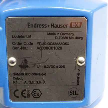 Endress+Hauser LiquiphantM FTL50 FTL50-GC82AA8G5C Grenzschalter / Neu