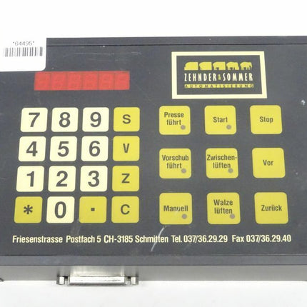 Zehnder & Sommer Automatisierung Vorschub Tastatur