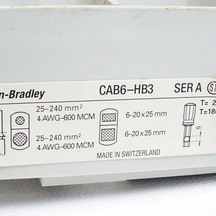 Allen Bradley CAB6-HB3 Terminal Block Rahmenklemmblock