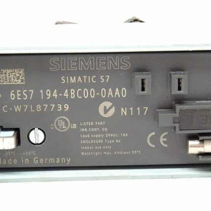 Siemens 6ES7194-4BC00-0AA0 Simatic S7 6ES7 194-4BC00-0AA0