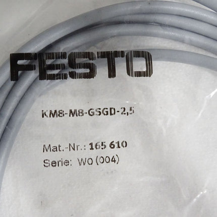 Festo 165610 KM8-M8-GSGD-2,5 Anschlussleitung / Neu OVP