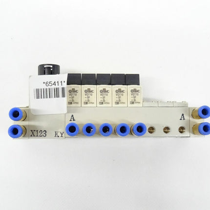 SMC X123 + 5x VQ110-5F-Q Ventilinsel