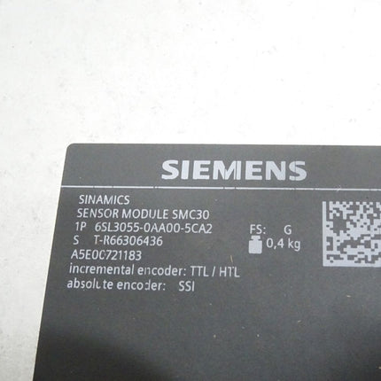 Siemens Sinamics Sensor Module SMC30 6SL3055-0AA00-5CA2 / Neu OVP