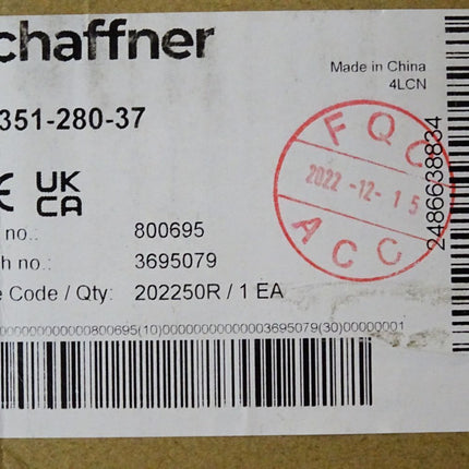 Schaffner Power Line Filter FN351-280-37 / Neu