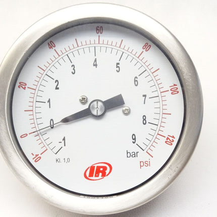 Ingersoll Rand manometer -1...9bar -10...130psi Kl. 1,0 / Neu