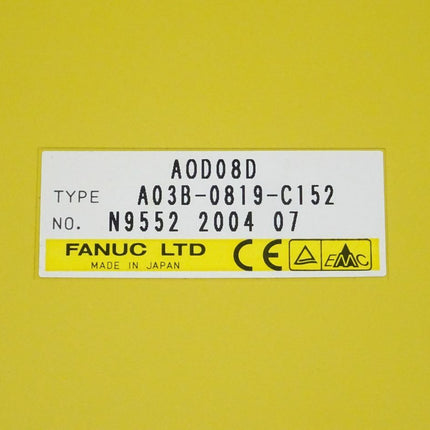 Fanuc AOD08D digitale Ausgabeeinheit A03B-0819-C152 // N9552 2004 07 NEU