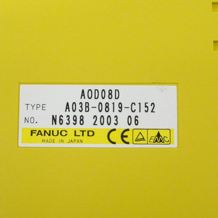 Fanuc A03B-0819-C152 Output Module AOD08D N6398 2003-06