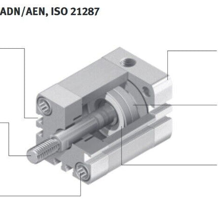 Festo ADN-20-10-A-P-A-TL / 536233 V308 Kompaktzylinder / NEU