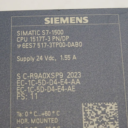 Siemens S7-1500 CPU1517T-3 6ES7517-3TP00-0AB0 6ES7 517-3TP00-0AB0 / Neu OVP