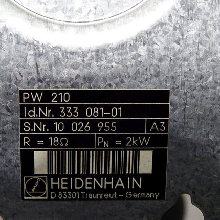 Heidenhain PW210 333081-01 333 081-01 Bremswiderstand 18Ohms