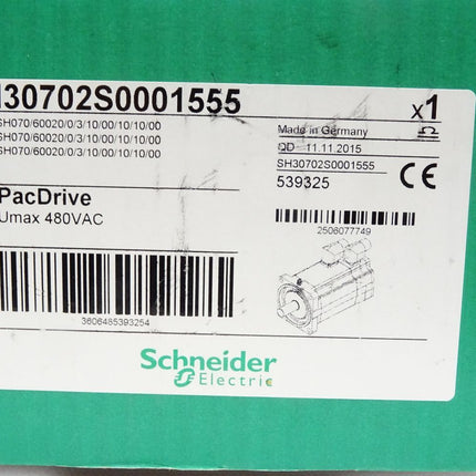 Schneider Electric Servomotor SH30702S0001555 SH070/60020/0/3/10/00/10/10/00 SH3 070 / Neu OVP