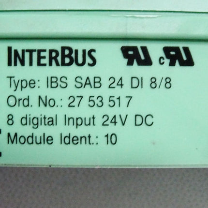 Phoenix Contact 2753517 IBS SAB 24 DI 8/8 Dezentrales I/O-Gerät