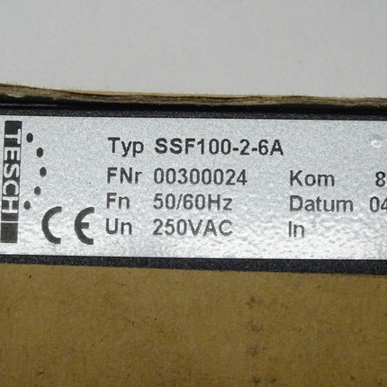 Tesch SSF100-2-6A Funkenstörfilter NEU/OVP / SSF100